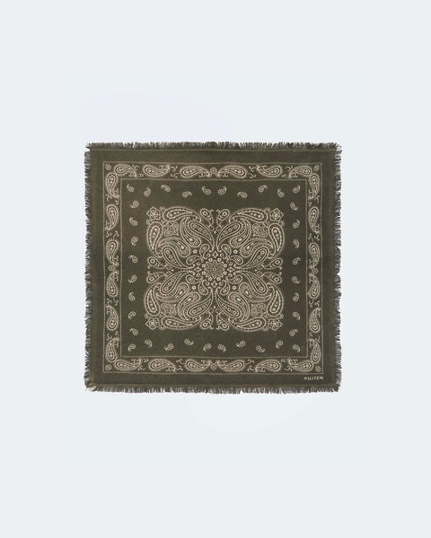 Petit Bandana Elvis kaki foncé - Image 4