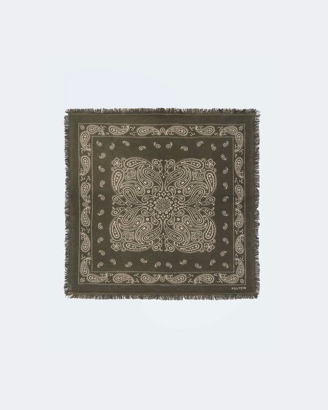Small Dark Khaki Elvis Bandana - Image principale