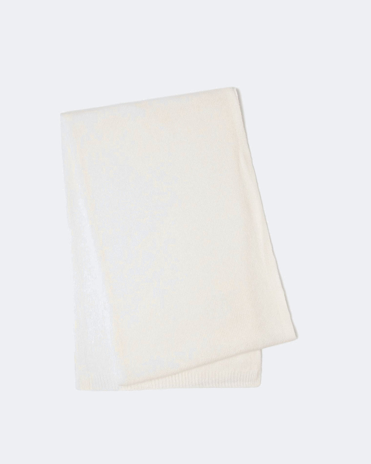 Écharpe en cachemire blanc pour femme et pour homme - Kujten packshot