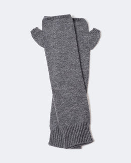Mitaines en cachemire gris pour femme - Kujten packshot