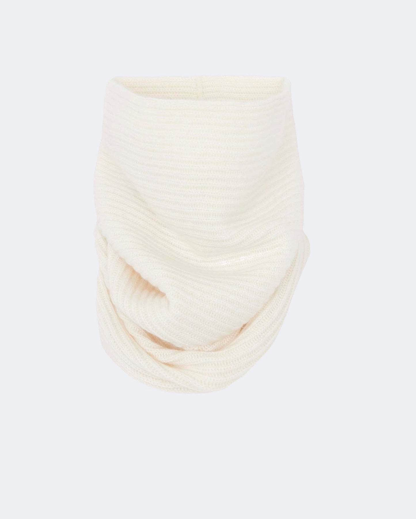 Col en cachemire blanc pour femme et pour homme - Kujten packshot