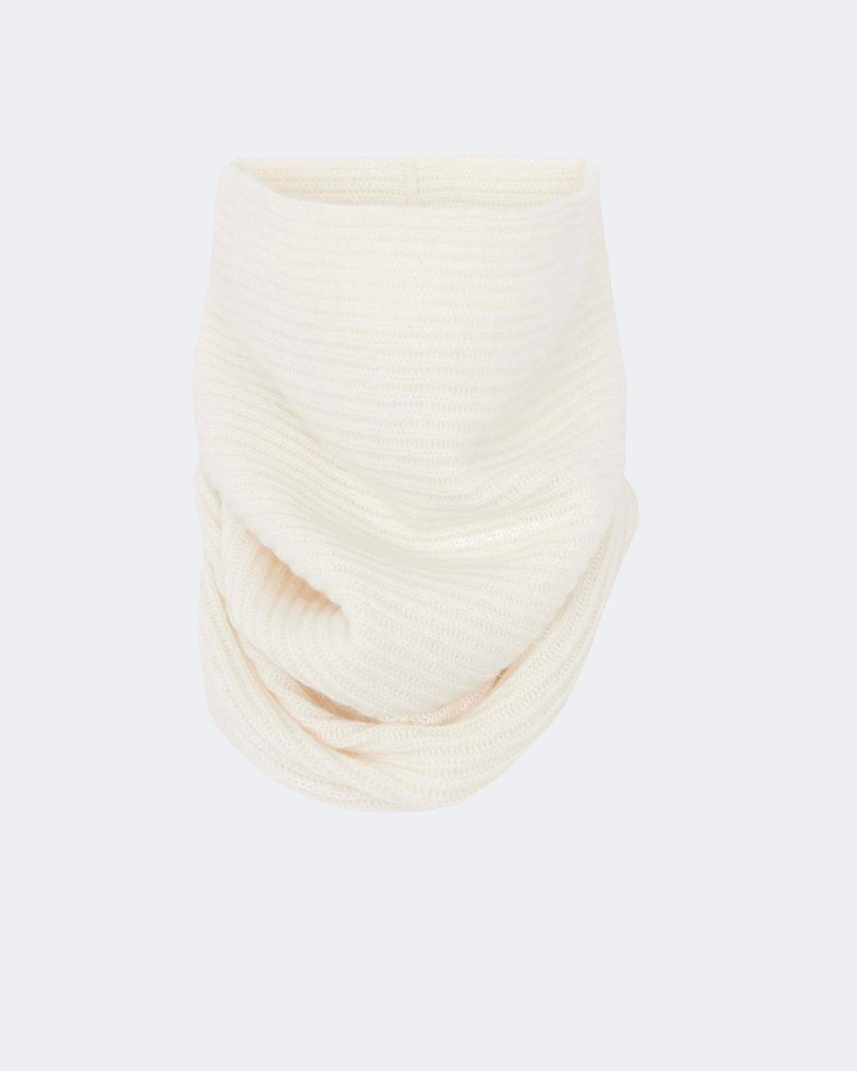 Col en cachemire blanc pour femme et pour homme - Kujten packshot