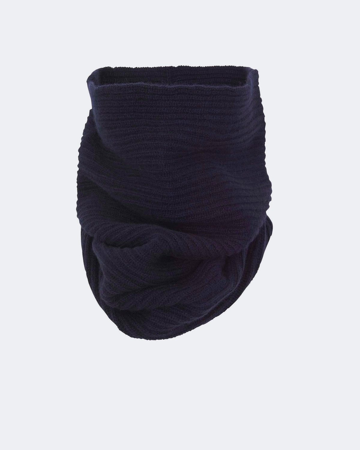 Col en cachemire bleu pour femme et pour homme - Kujten packshot
