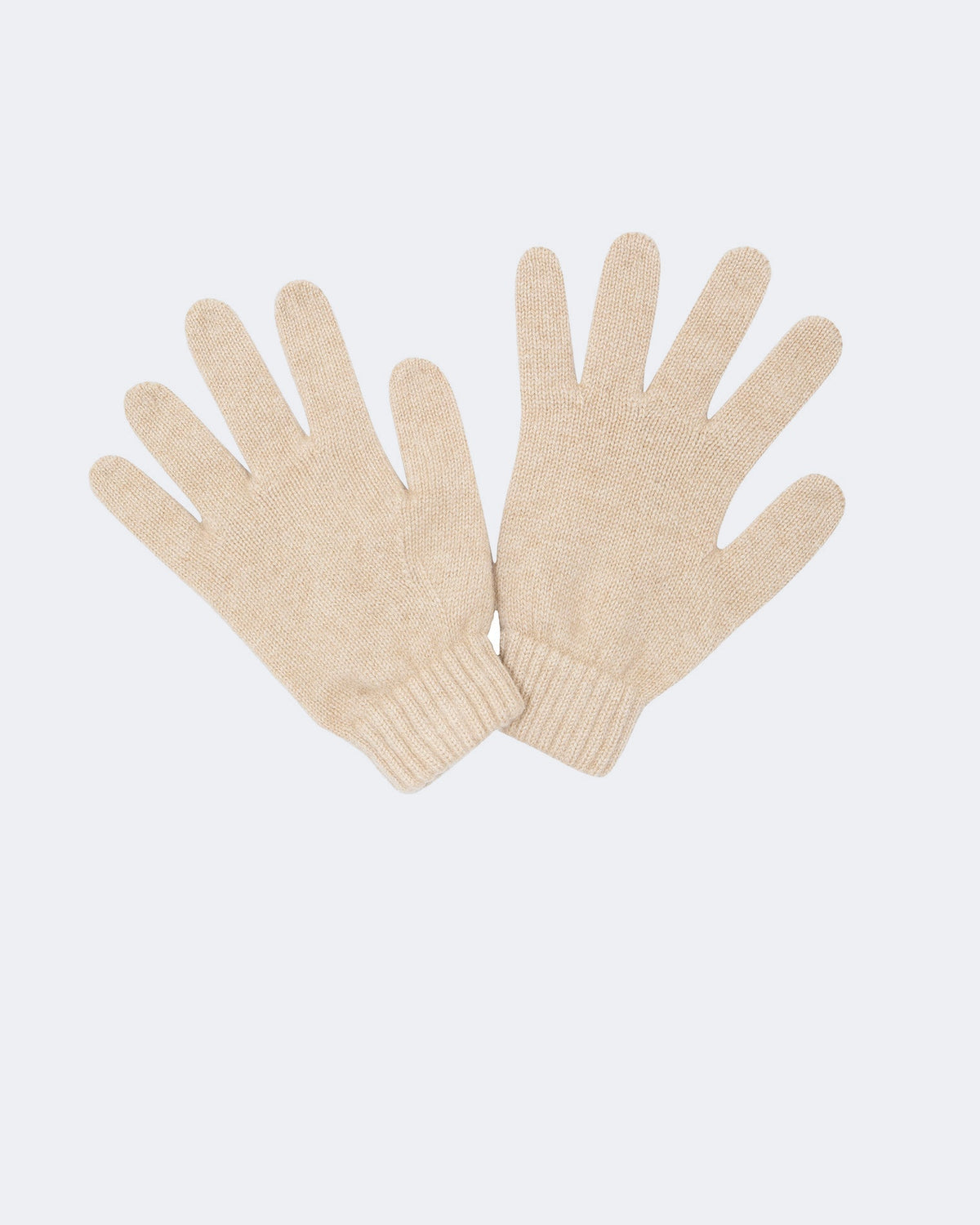 Gants en cachemire beige pour femme - Kujten packshot