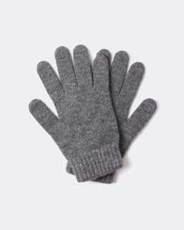 Gants en cachemire gris pour femme - Kujten packshot