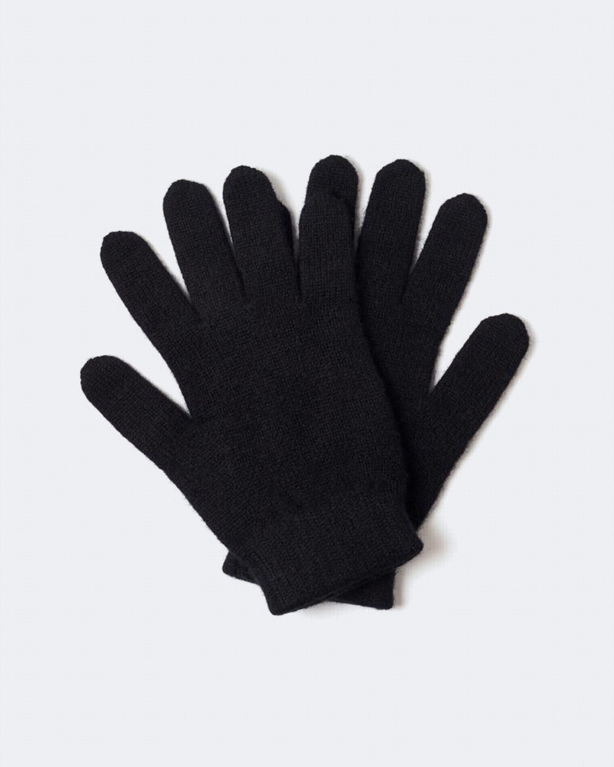 Gants en cachemire noir pour femme - Kujten packshot