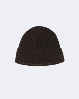 Bonnet en cachemire marron pour femme et pour homme - Kujten packshot