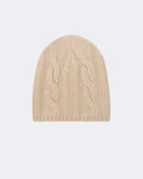 Bonnet en cachemire beige pour femme et pour homme - Kujten packshot