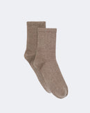 Chaussettes en cachemire beige pour femme - Kujten packshot