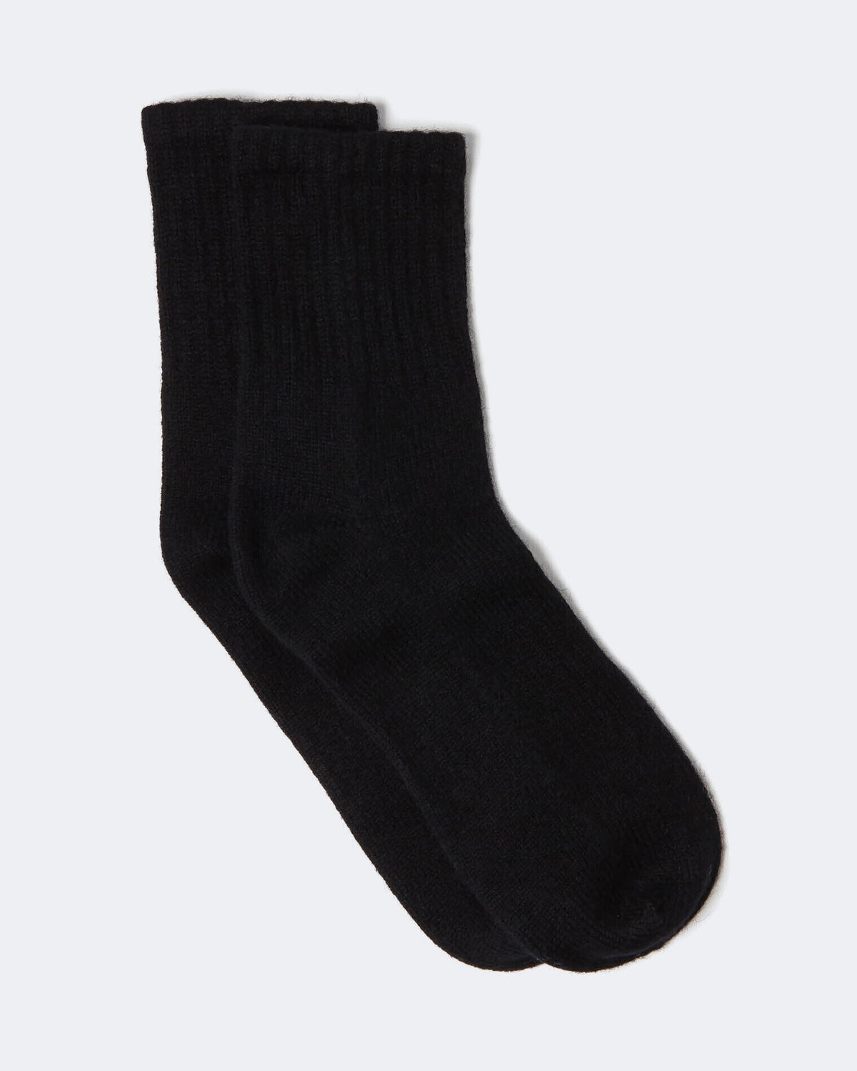 Chaussettes en cachemire noir pour femme - Kujten packshot