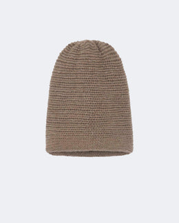 Bonnet en cachemire beige pour femme et pour homme - Kujten packshot