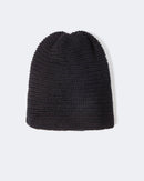 Bonnet en cachemire noir pour femme et pour homme - Kujten packshot