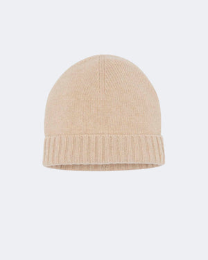 Bonnet en cachemire beige pour femme et pour homme - Kujten packshot
