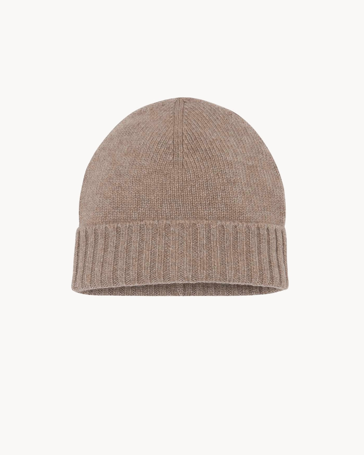 Bonnet en cachemire beige pour femme et pour homme - Kujten packshot