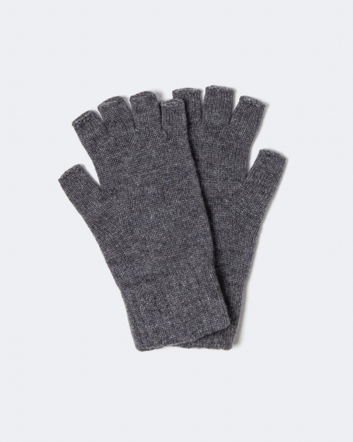 Mitaines en cachemire gris pour femme - Kujten packshot