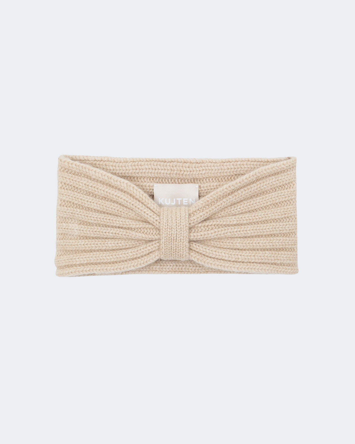 Bandeau en cachemire beige pour femme - Kujten packshot