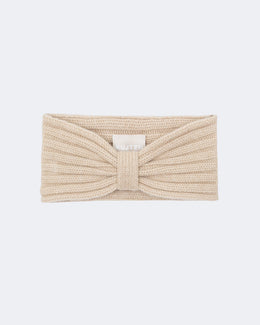 Bandeau en cachemire beige pour femme - Kujten packshot