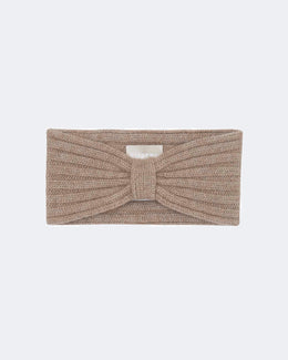 Bandeau en cachemire beige pour femme - Kujten packshot