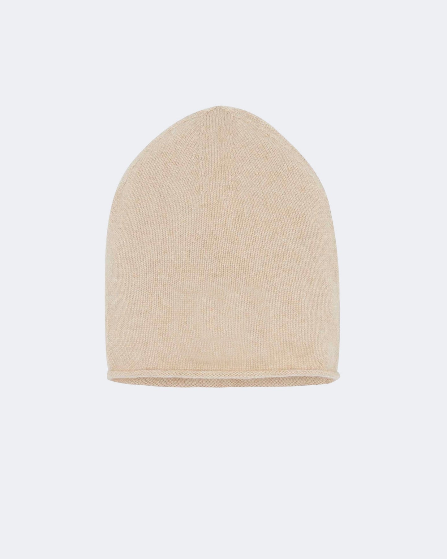 Bonnet en cachemire beige pour femme et pour homme - Kujten packshot