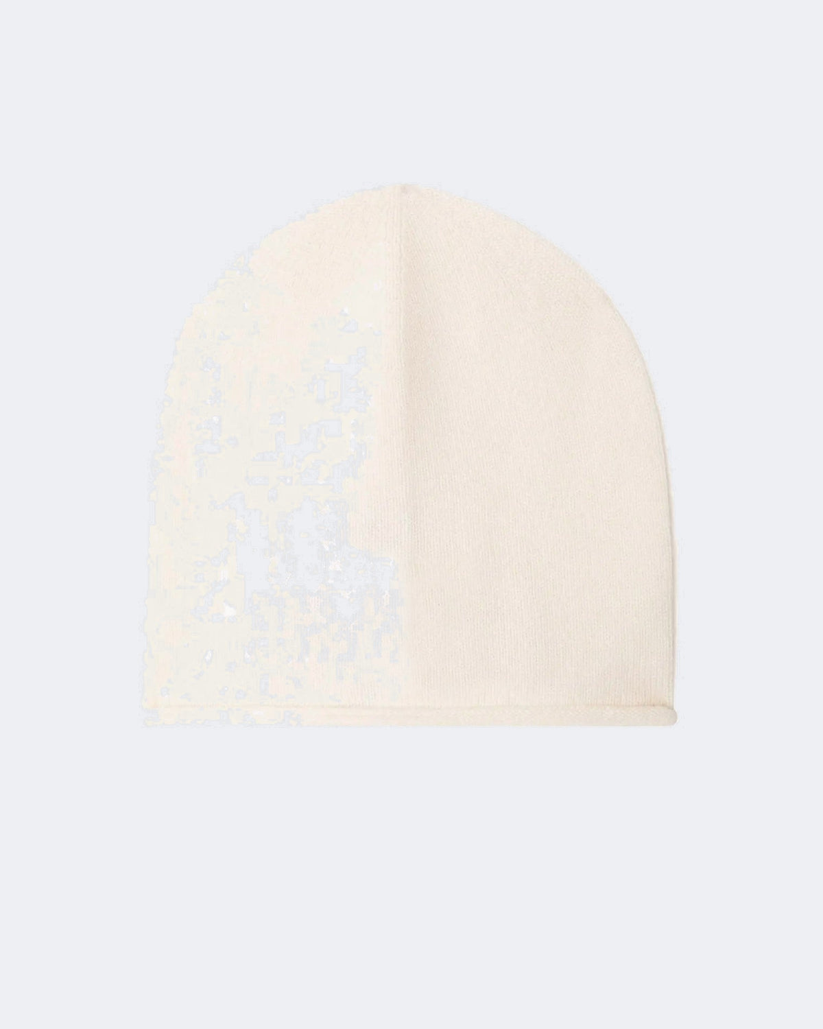 Bonnet en cachemire blanc pour femme et pour homme - Kujten packshot