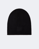 Bonnet en cachemire noir pour femme et pour homme - Kujten packshot