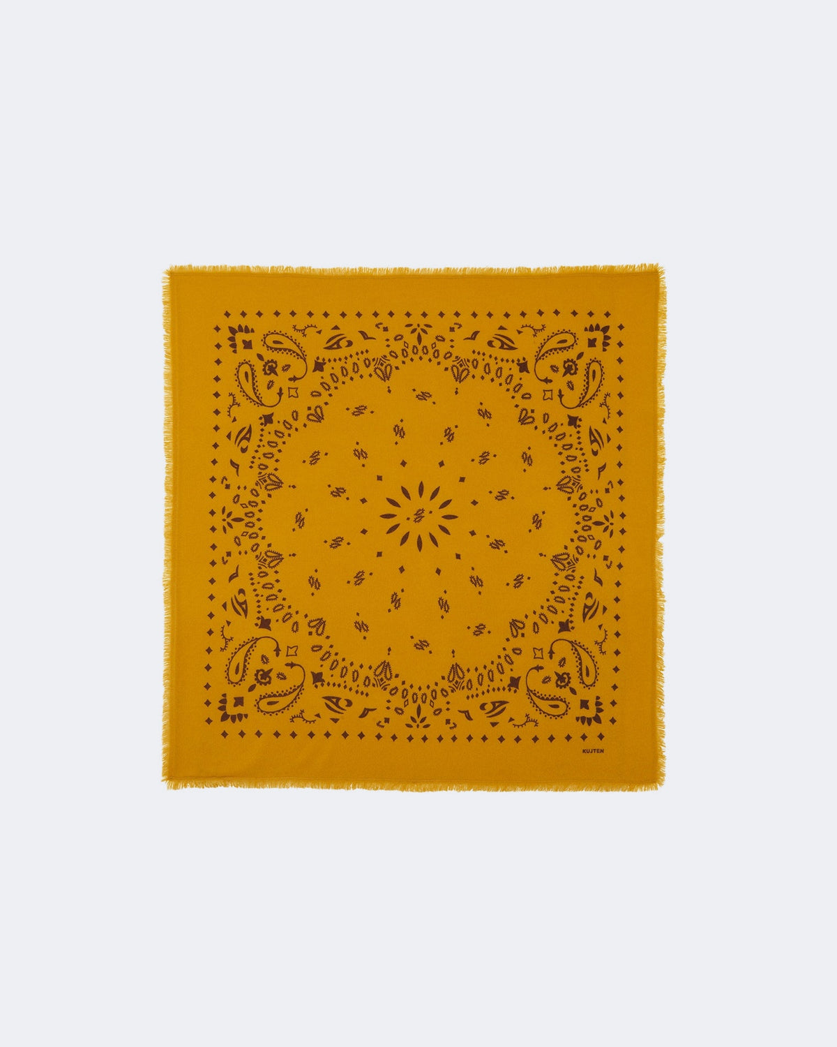 Bandana en cachemire jaune - Kujten packshot