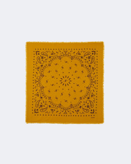 Bandana en cachemire jaune - Kujten packshot