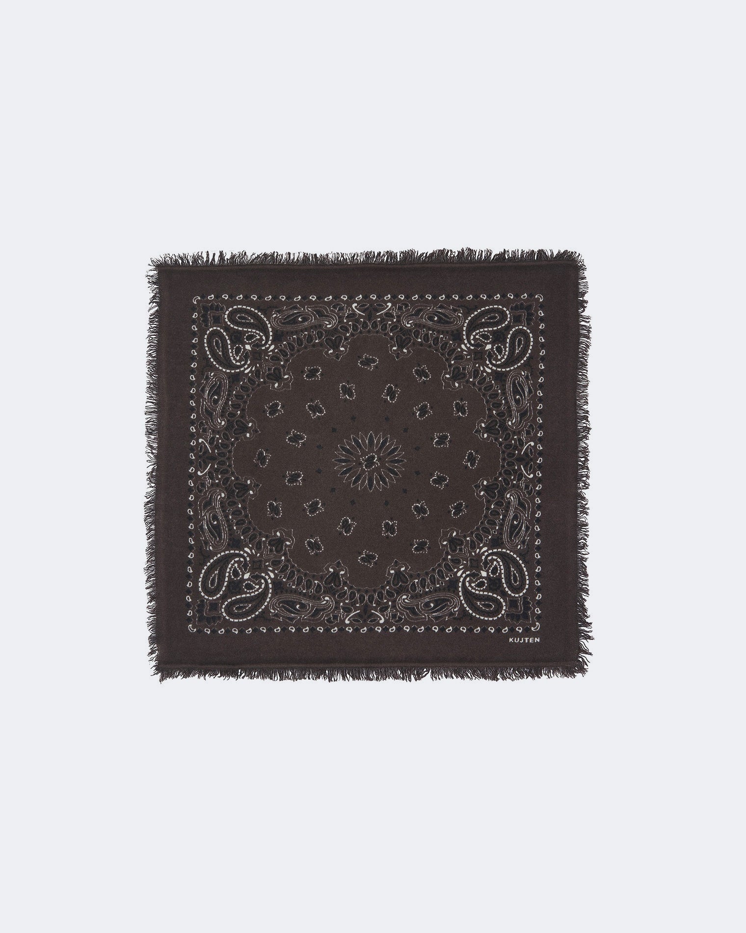 Black Cashmere Small Bandana | Kujten Cashmere