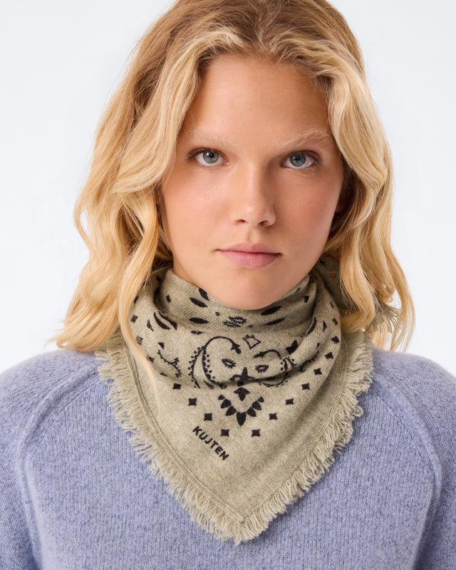 Small Bandana Hachi oat green - Image principale