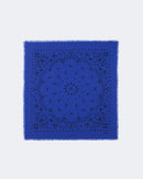 Bandana en cachemire bleu pour femme et pour homme - Kujten packshot