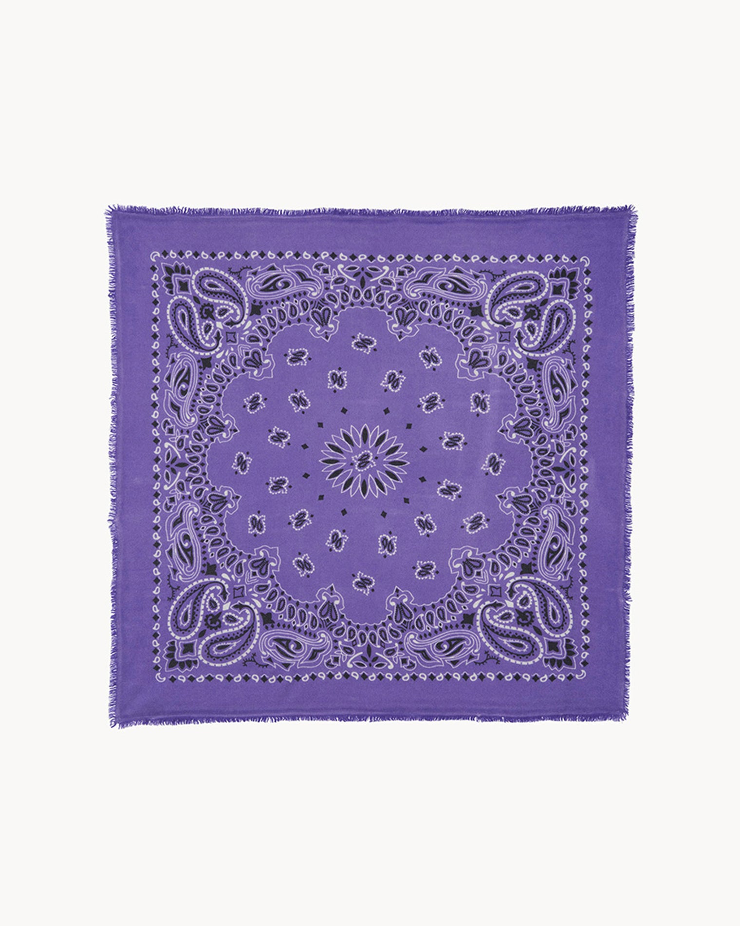 Bandana en cachemire violet pour femme - Kujten packshot