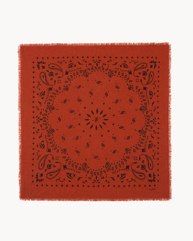 Grand Bandana Hachiko orange brûlé - Image principale