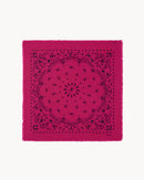 Bandana en cachemire rose pour femme - Kujten packshot