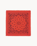 Bandana en cachemire orange, rose et rouge pour femme - Kujten packshot