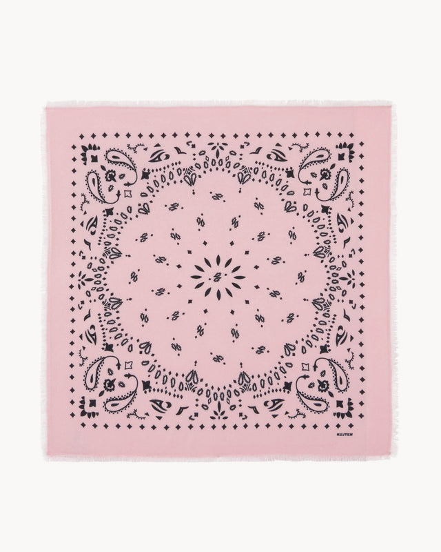 Grand Bandana Hachiko rose vintage - Image principale
