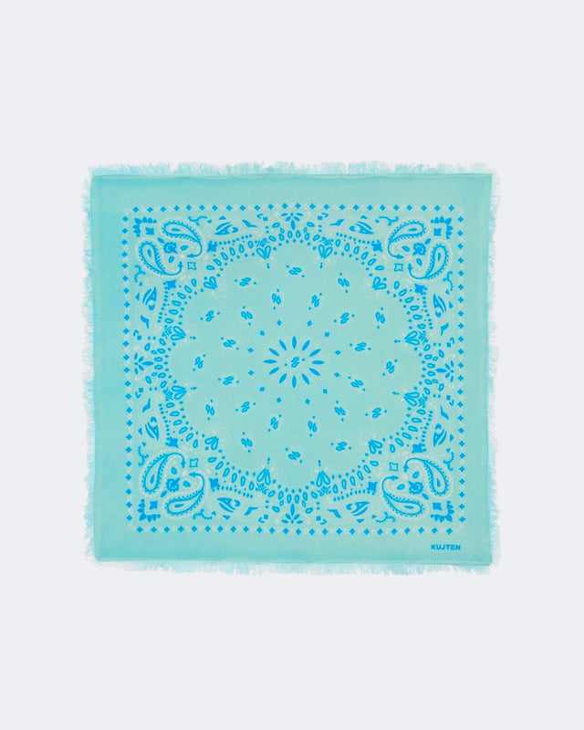 Grand Bandana Hachiko Bico vert bleu - Image principale
