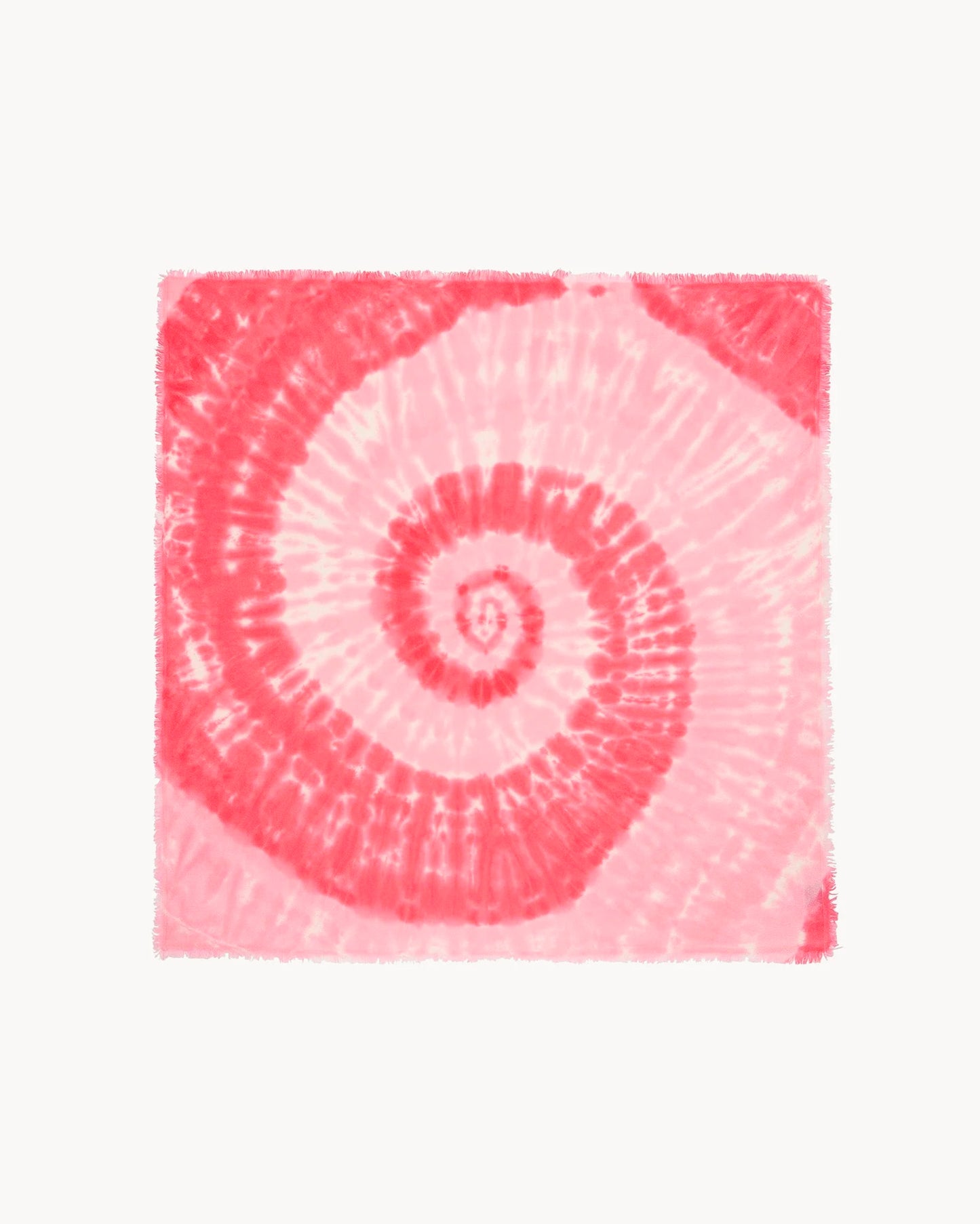 Bandana en cachemire rose pour femme - Kujten packshot