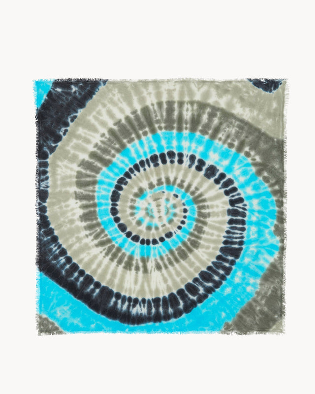 Grand Bandana Hachiko Sunny bleu turquoise - Image principale