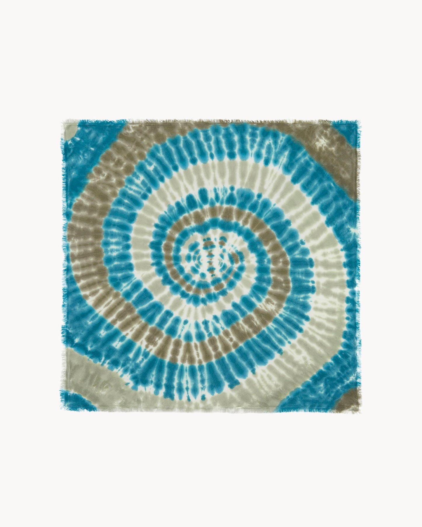 Bandana en cachemire kaki pour femme - Kujten packshot