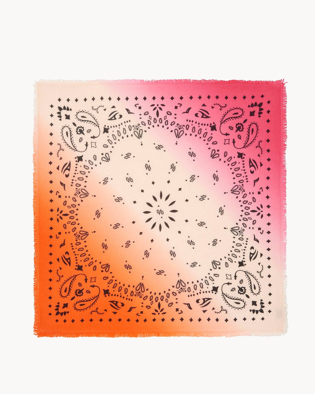 Bandana Hachiko Dip Dye fluorescent pink - Image principale