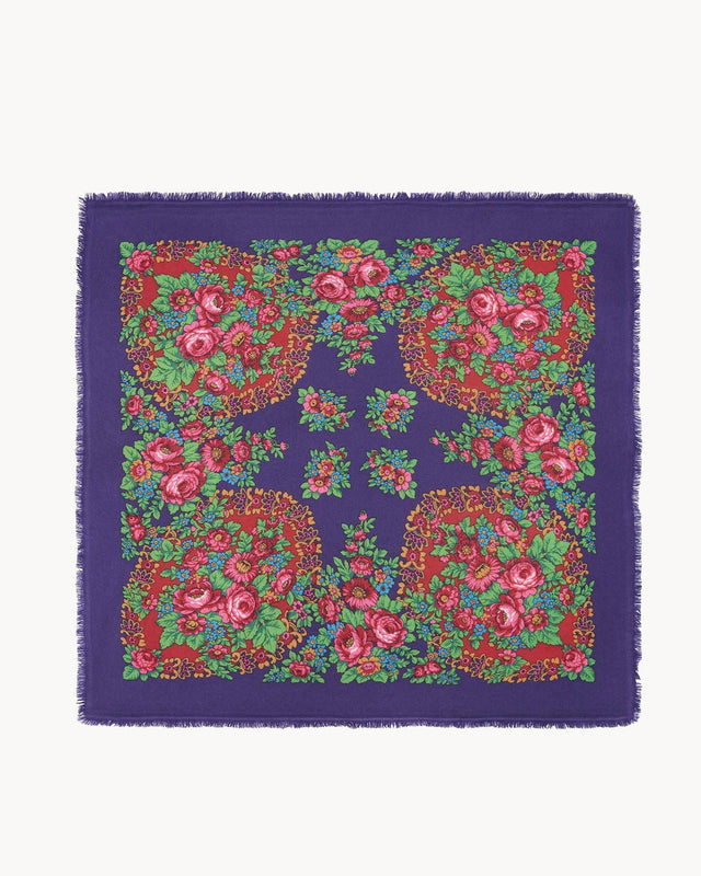 Bandana Hachiko Flower deep purple - Image principale
