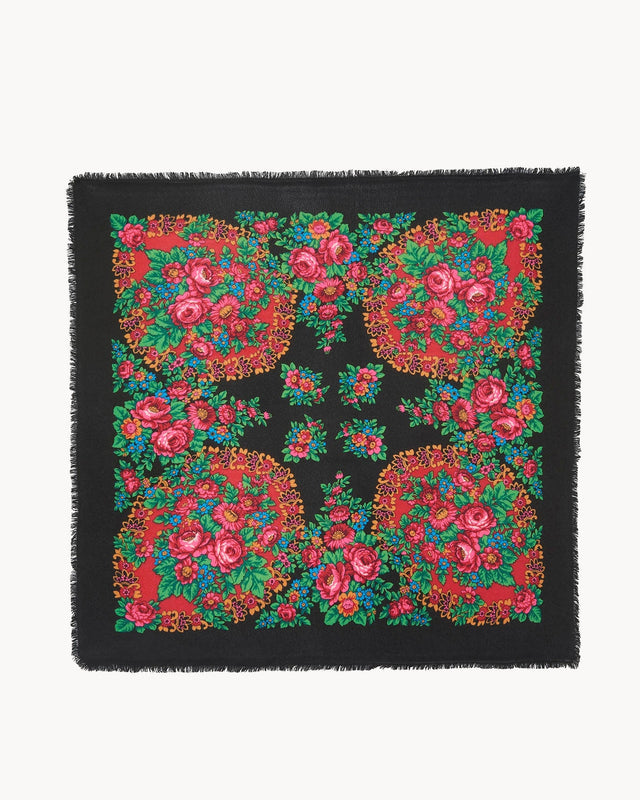 Bandana Hachiko Flower black - Image principale