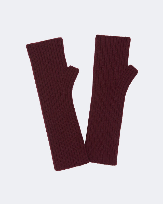 Fingerless Mittens Knokke Burgundy - Image principale