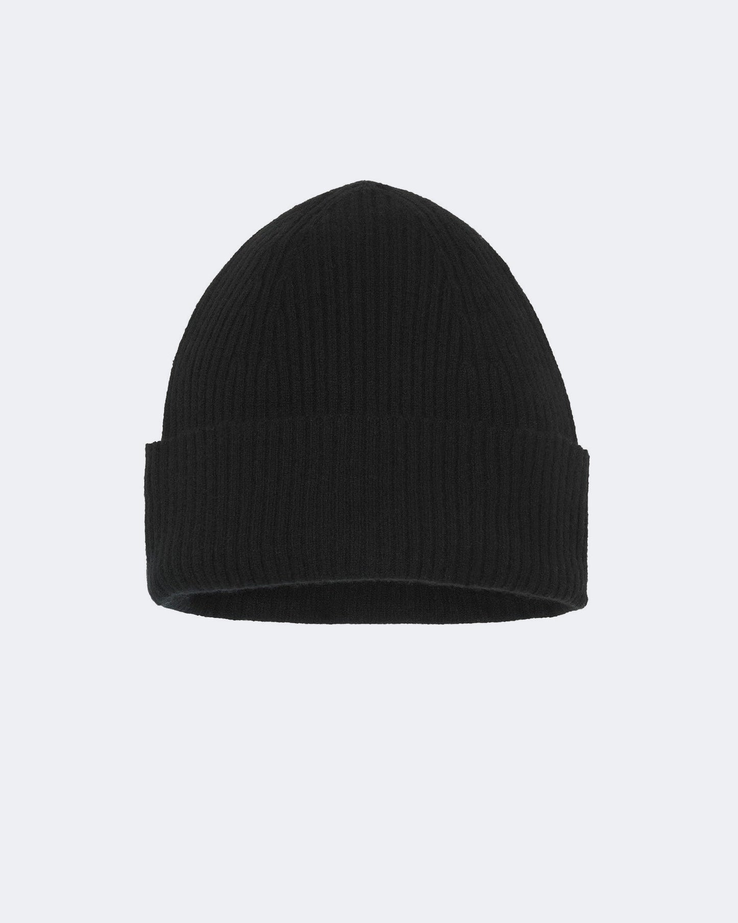 Bonnet en cachemire noir pour femme et pour homme - Kujten packshot