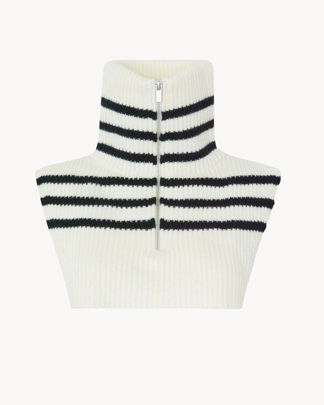 Col Terika Marin blanc vintage - Image principale