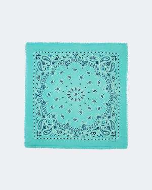 Bandana en cachemire vert pour femme et pour homme - Kujten packshot