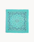 Bandana en cachemire vert pour femme et pour homme - Kujten packshot