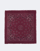 Bandana en cachemire rouge et bordeaux pour femme - Kujten packshot