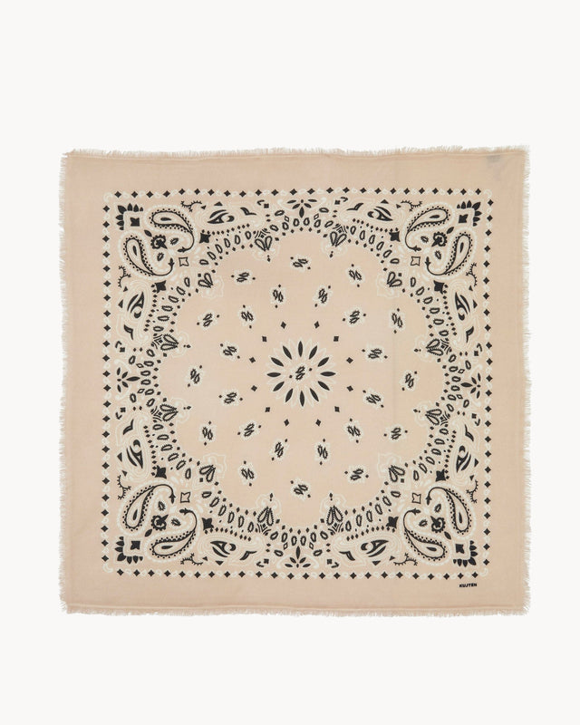 Grand Bandana Hachiko Bico blanc organic - Image principale