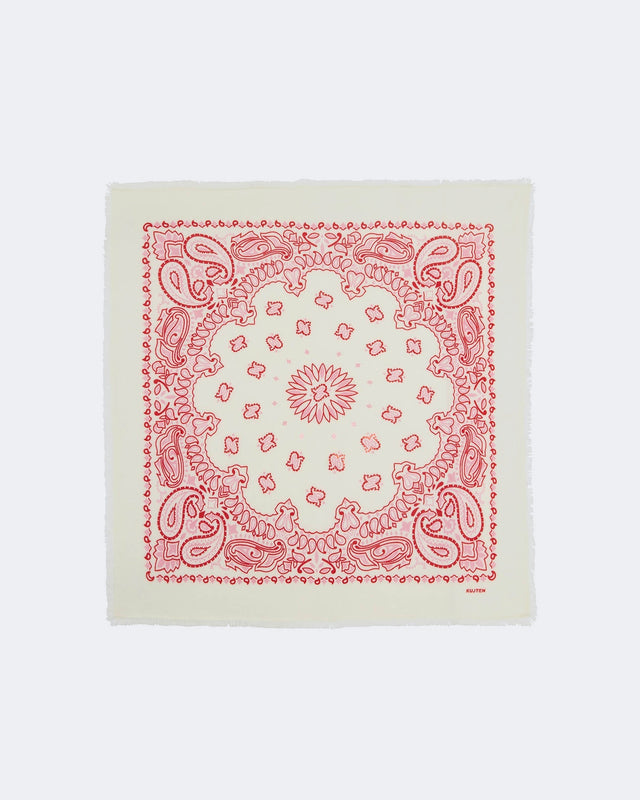 Large Bandana Hachiko Bico red white - Image principale